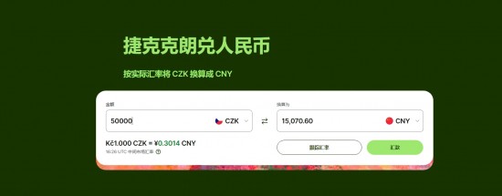 5万捷克克朗等于多少人民币