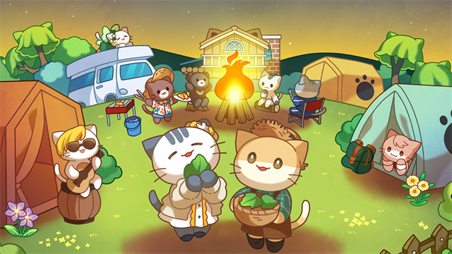 猫咪森林露营地的故事游戏无限金币