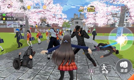 樱花校园女生物语全头饰服装解锁版游戏下载2