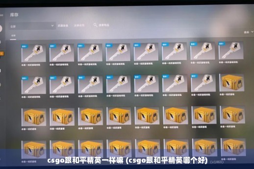 和平精英和cs有什么区别